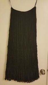MSK pleated maxi skirt black size medium
